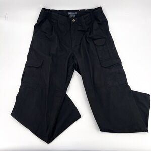 5.11 Tactical Pants mens‎ 36 Black Straight Leg Mid Rise Cargo Flat Front